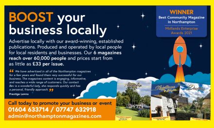 Advertise in the ‘Best Magazines in Northampton’ as voted by SME