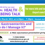 Duston Parish Council – next Wellbeing pop up on What is Gastroenteritis and how do I manage it?