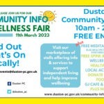 Duston Parish Council are holding a community info & wellness fair at Duston community centre on Saturday 11th March from 10 – 2 pm.
