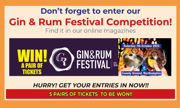 Enter our competiton for entry to the Gin and Rum Festival – see poster