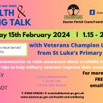 Duston Parish CouncilJoin us on the 15th February at 1.15 pm for a FREE, informative presentation.