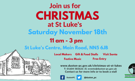 Duston Parish Council – Christmas at St Lukes, Saturday November 18th